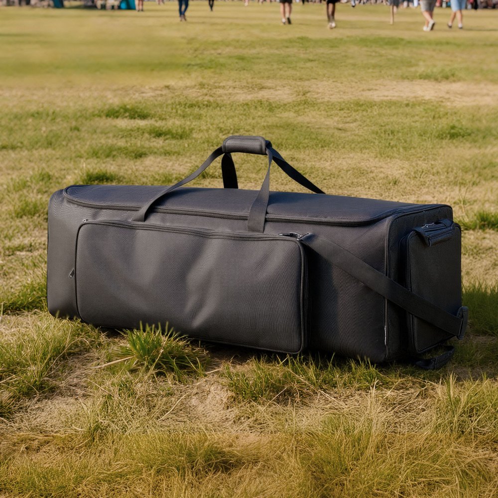 VEVOR Schlagzeugtasche, Drummer Hardware Bag, 1020x470x330 mm, mit verstellbaren Schulterriemen, Rollen & 4 Außentaschen, wasserabweisend & gepolstert, sicherer Transport von Equipment & Instrumente