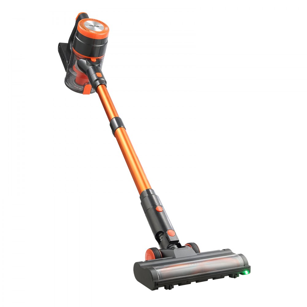 VEVOR Cordless Vacuum Cleaner, 40KPA Max Suction, Rechargeable Anti-Tangle Stick Vacuum with LED Display Screen, Lightweight Handheld Vac with 47mins Runtime for Home, Carpet, Pet Hair, Hard Floor