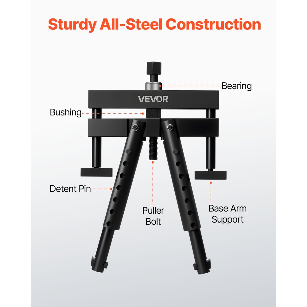 VEVOR Universal Cylinder Liner Puller Assembly, Used for Mack Cummins Cat on Wet Liner from 98.43 mm to 158.75 mm Bore, Diesel Engine Cylinder Liner Removal Tool, Replace PT-6400-C, M50010-B, 3376015