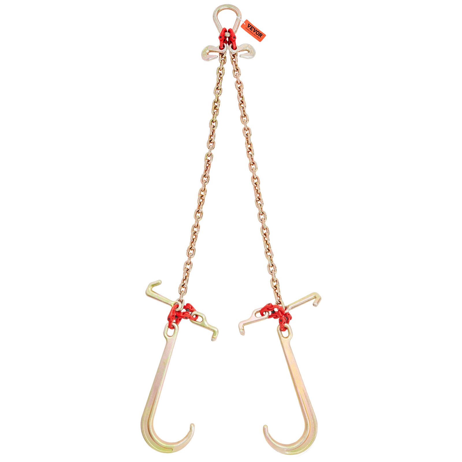 VEVOR V-Chain Bridle G80 Schleppkette mit RTJ-Haken, 9620 lbs Last, 5/16'' x 3'