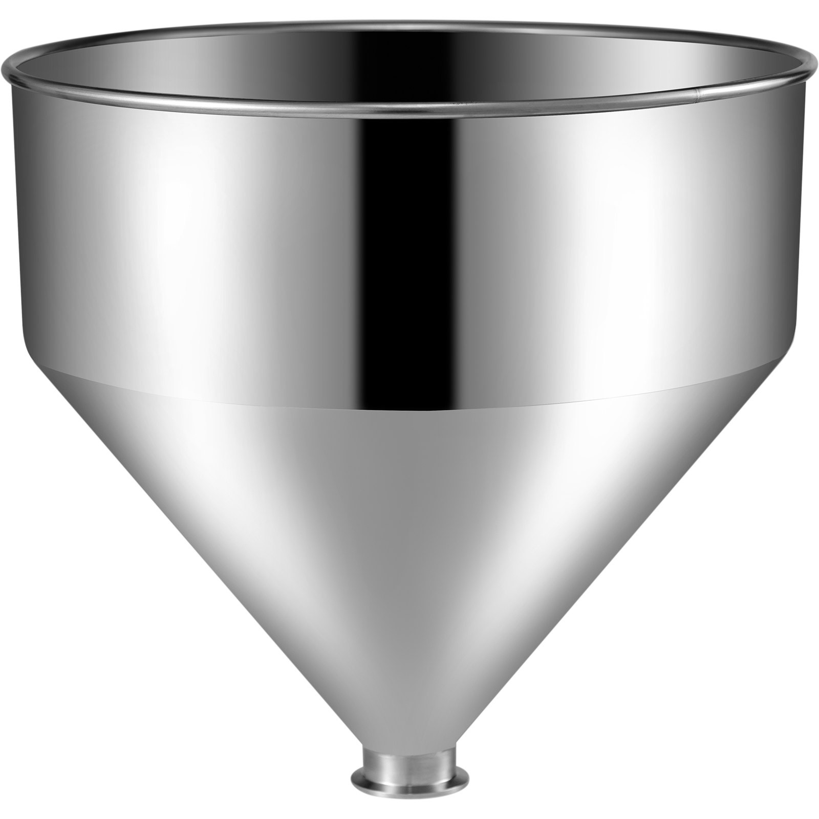 Edelstahl Trichter Trichtertank Lebensmittelqualität Pulverbeschichtet 64mm 40l