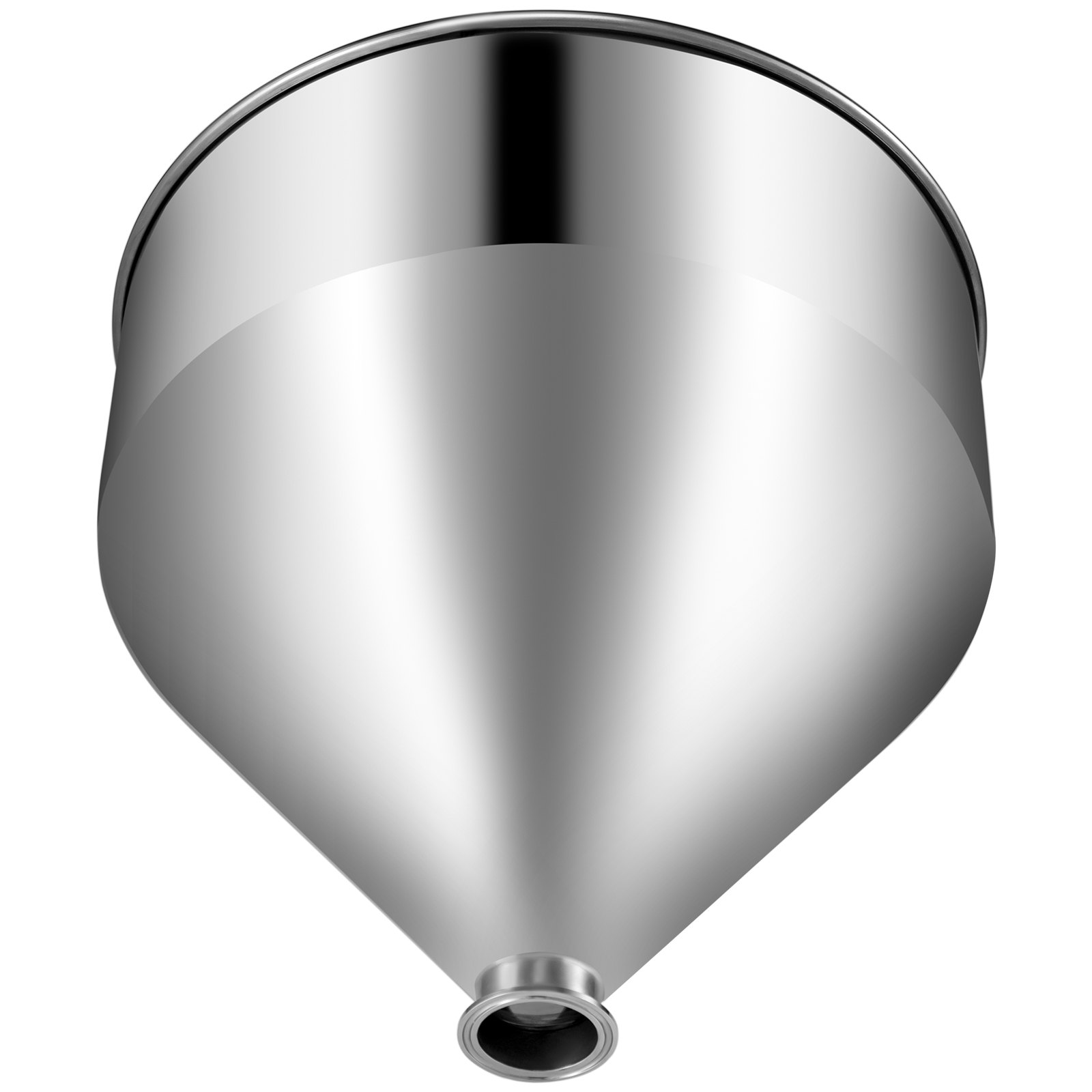 Edelstahl Trichter Trichtertank Lebensmittelqualität Pulverbeschichtet 64mm 40l