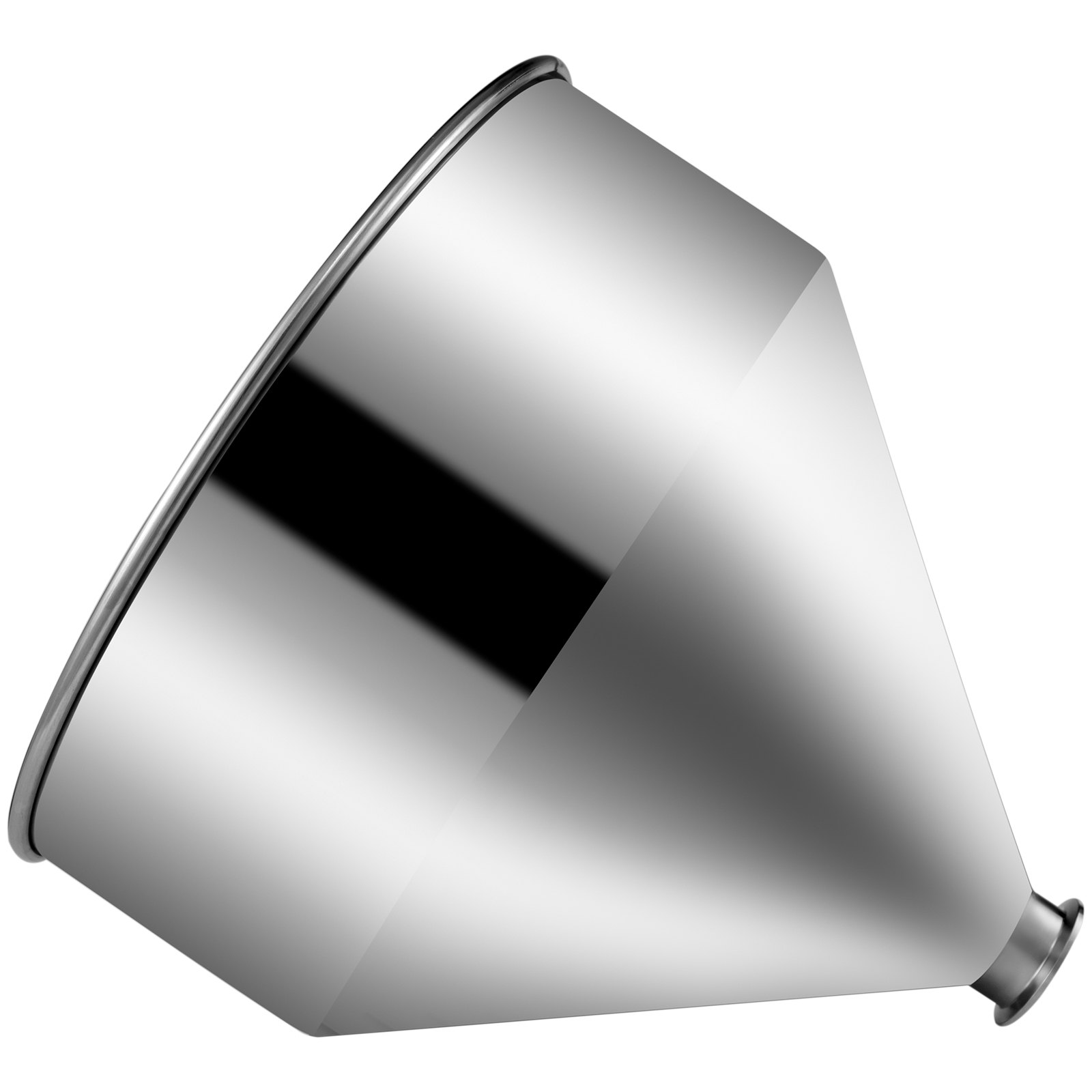 Edelstahl Trichter Trichtertank Lebensmittelqualität Pulverbeschichtet 64mm 40l
