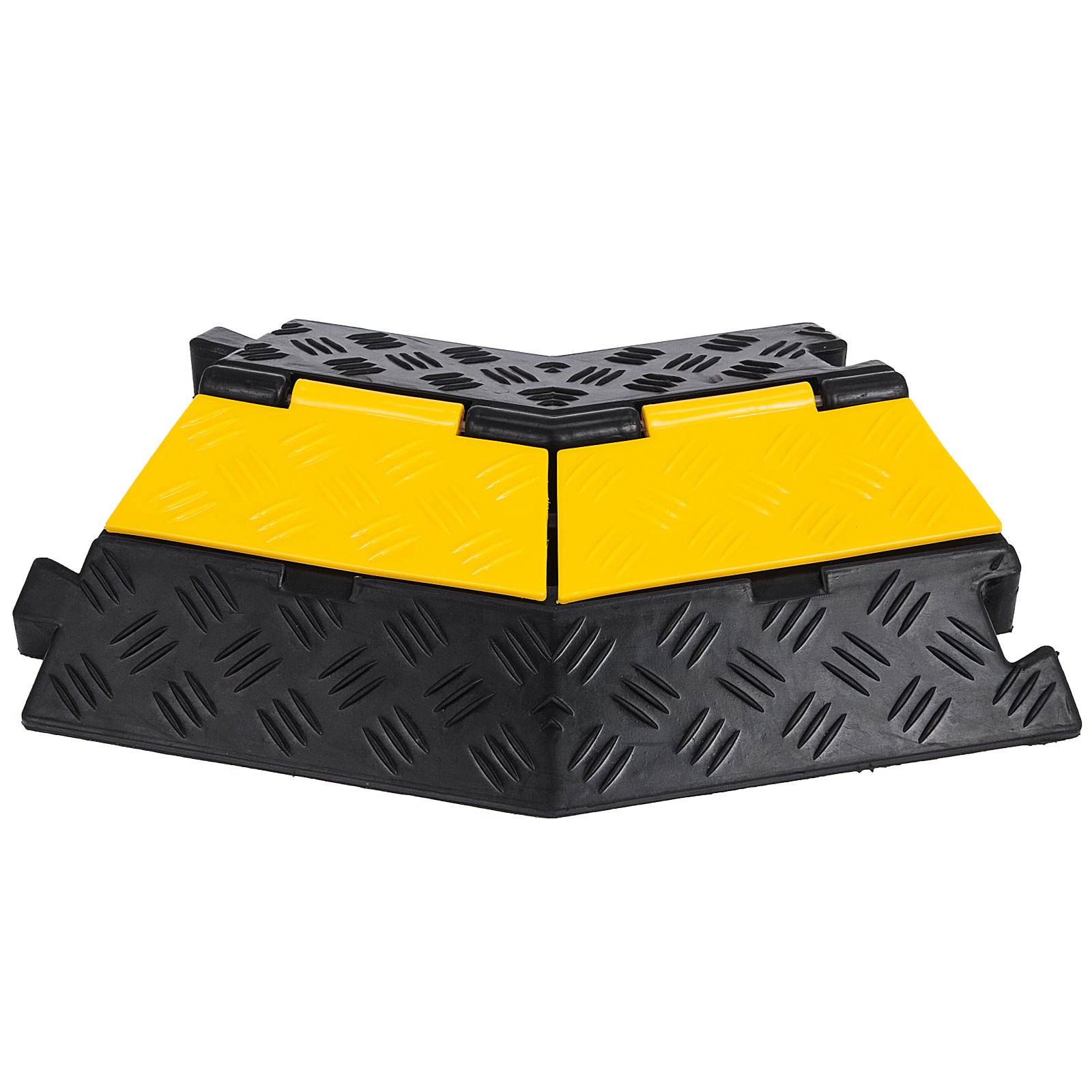 5x Kabelbrücke Kabelmatte 45° Rechts Abbiegen Rechtskurve Bogenstück Rutschfest