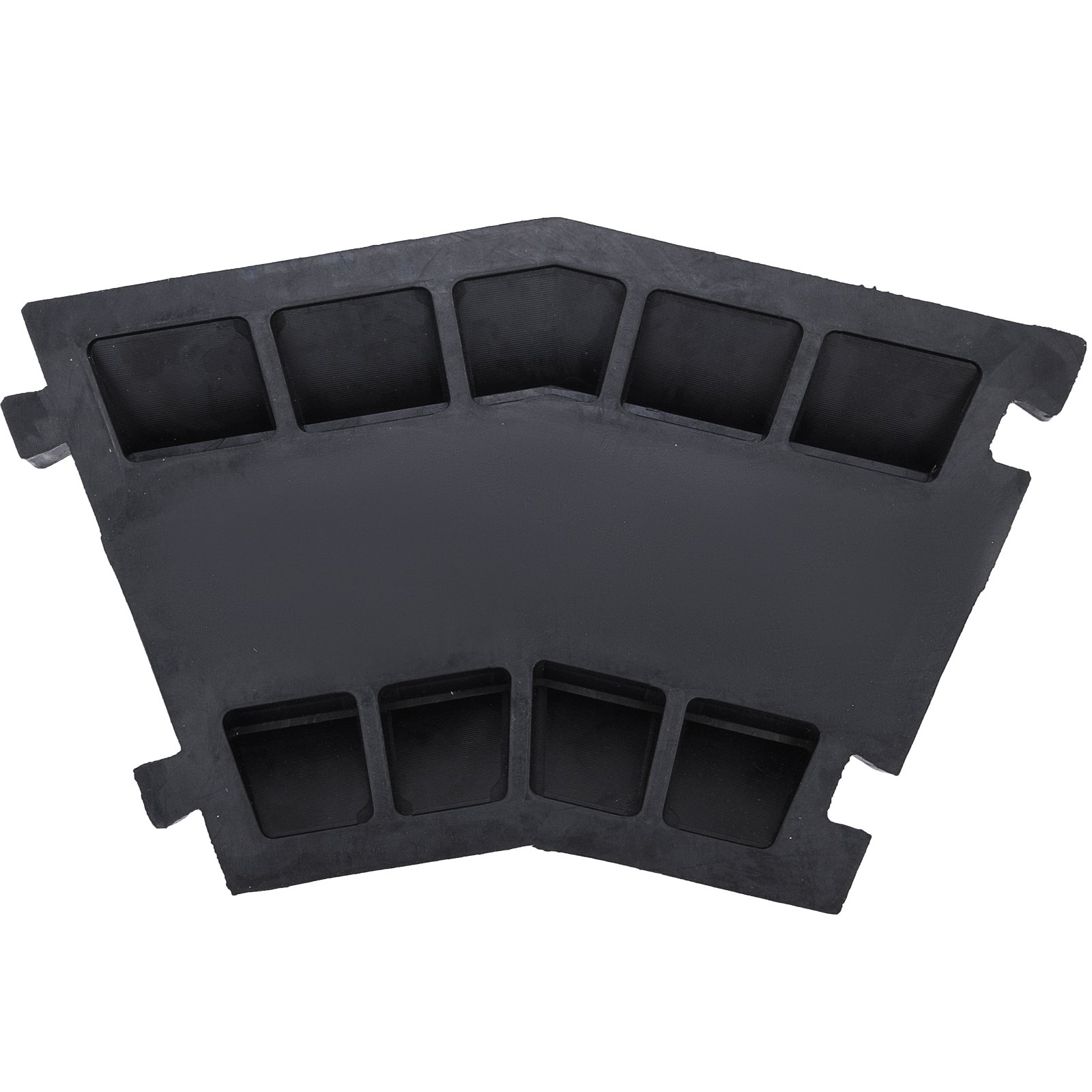 5x Kabelbrücke Kabelmatte 45° Rechts Abbiegen Rechtskurve Bogenstück Rutschfest