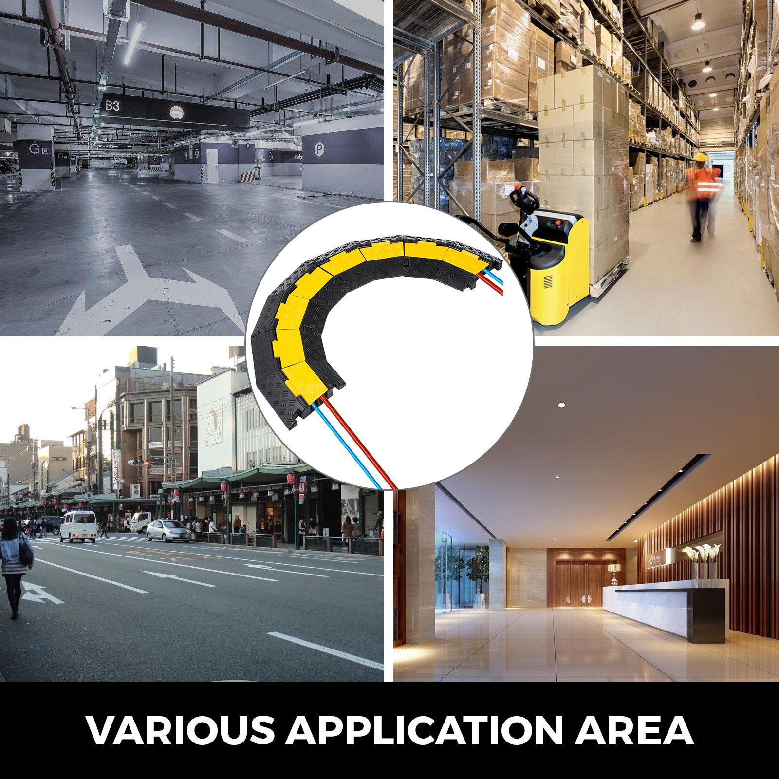 4st Bodenkabel 45 ° Rechtsdrehung Boden Kabelschiene 2-kanal Kabelschutz