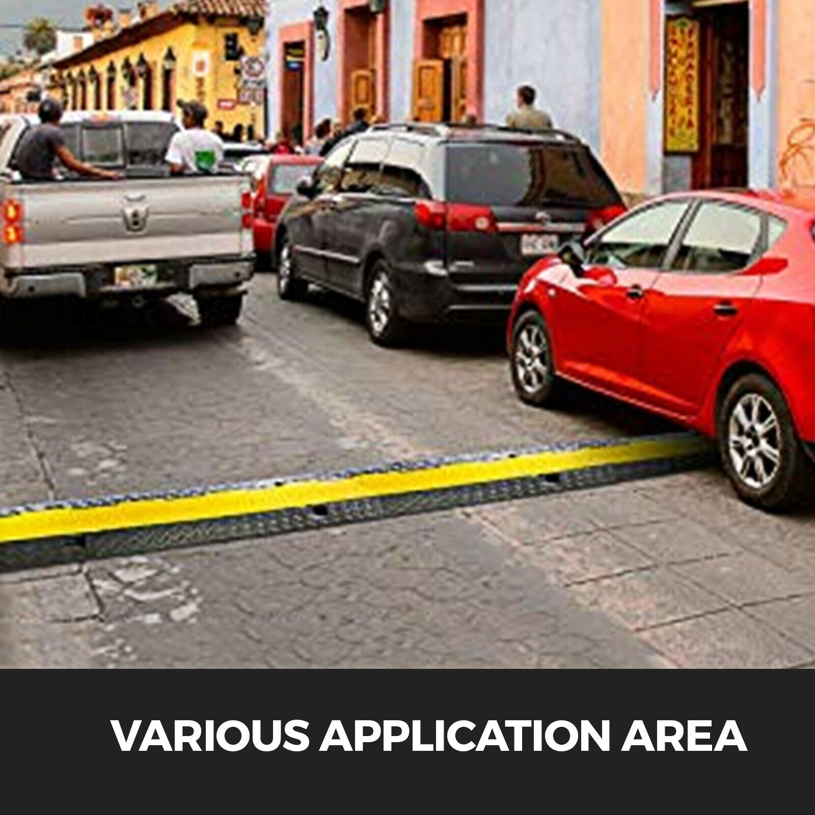 2 Stücke 5 Kanal Kabelbrücke Kabelmatte 1 Pack Schwerlast Verkehrsunebenheiten