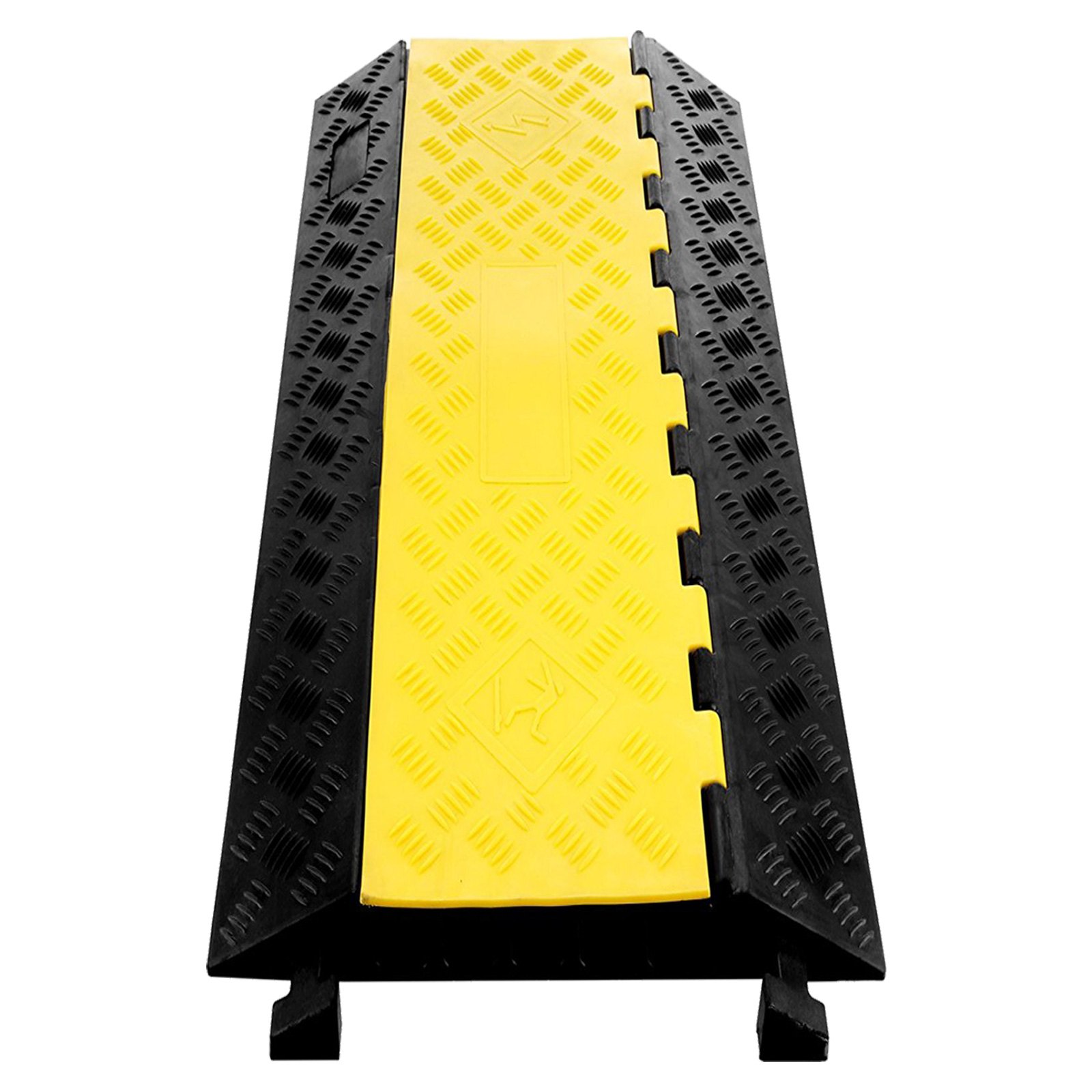 2 Stücke 5 Kanal Kabelbrücke Kabelmatte 1 Pack Schwerlast Verkehrsunebenheiten