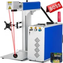 VEVOR Faserlaserbeschriftungsmaschine 30W, Beschriftung Fiber Laser Gerät 150x150mm, Laserbeschriftungsgerät 8000mm/s, Faser-Lasergravierer, Markierungstiefe < 1mm, Strahlqualität < 1,6, 20-80kHz