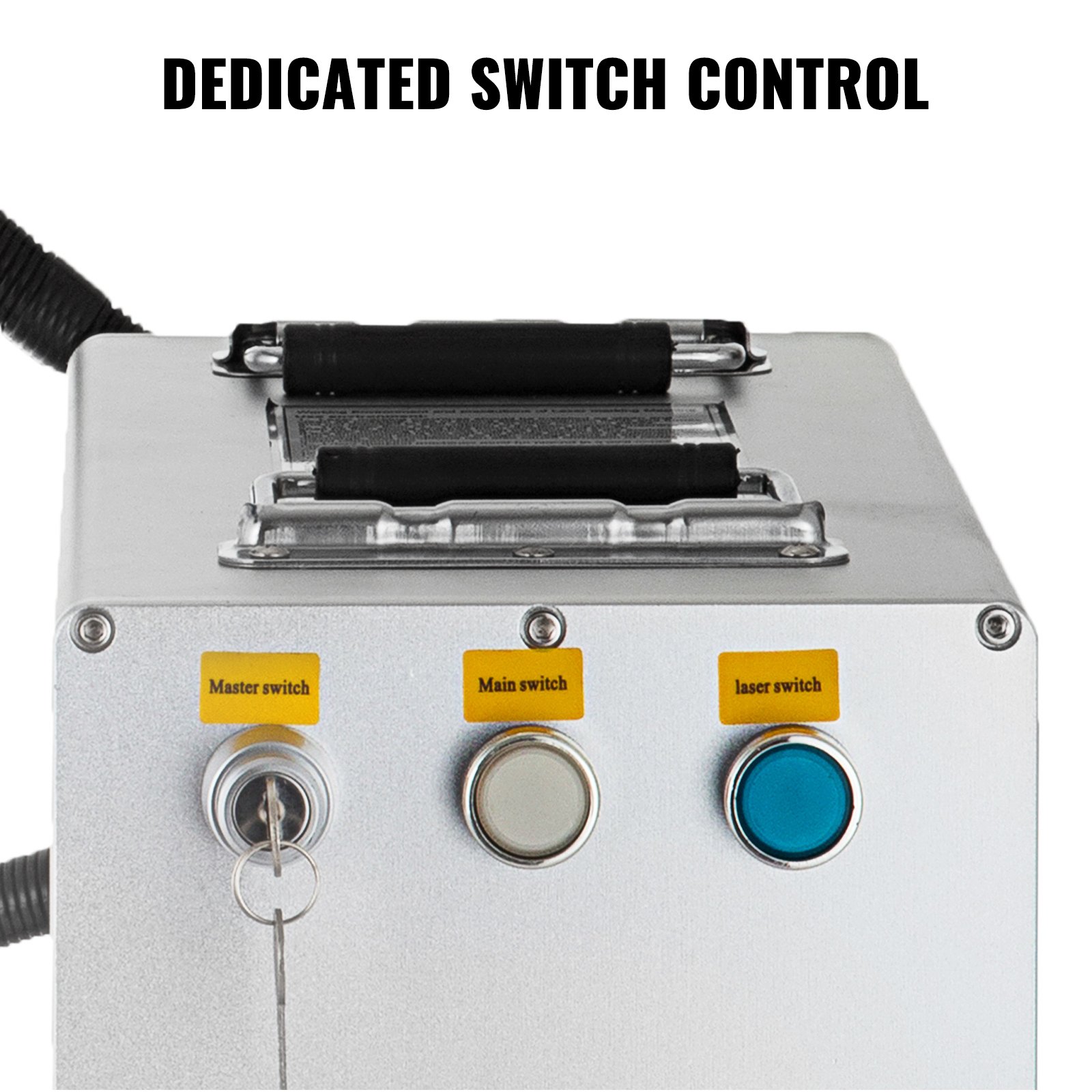 VEVOR Faserlaserbeschriftungsmaschine 30W, Beschriftung Fiber Laser Gerät 150x150mm, Laserbeschriftungsgerät 8000mm/s, Faser-Lasergravierer, Markierungstiefe < 1mm, Strahlqualität < 1,6, 20-80kHz