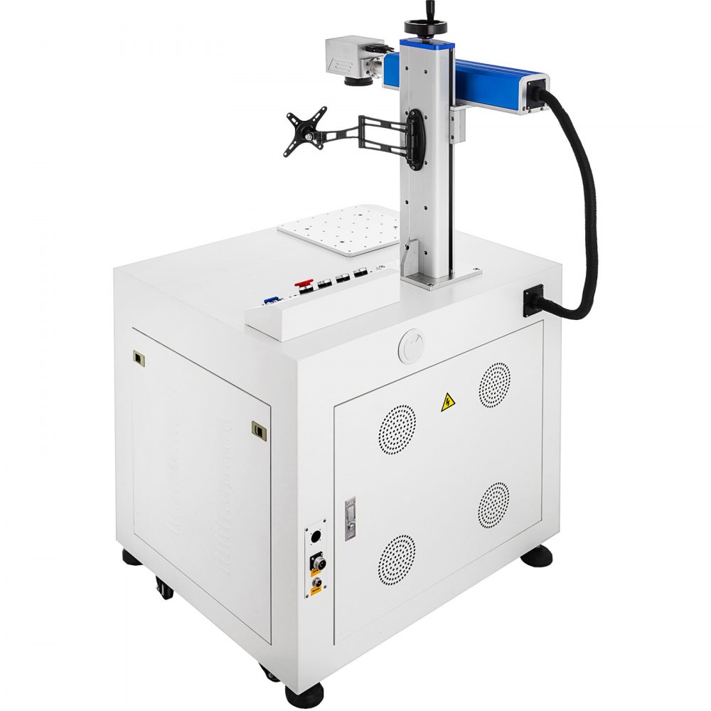 VEVOR Faserlaserbeschriftungsmaschine 30 W, Beschriftung Fiber Laser Gerät Rollendesign, Faserlaser-Markierung Maschine Laser-Frequenz 20-100 kHz, Markierungstiefe 0,01-0,5 mm, Genauigkeit 0,0001 mm