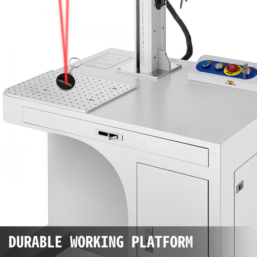 VEVOR Faserlaserbeschriftungsmaschine 30 W, Beschriftung Fiber Laser Gerät Rollendesign, Faserlaser-Markierung Maschine Laser-Frequenz 20-100 kHz, Markierungstiefe 0,01-0,5 mm, Genauigkeit 0,0001 mm