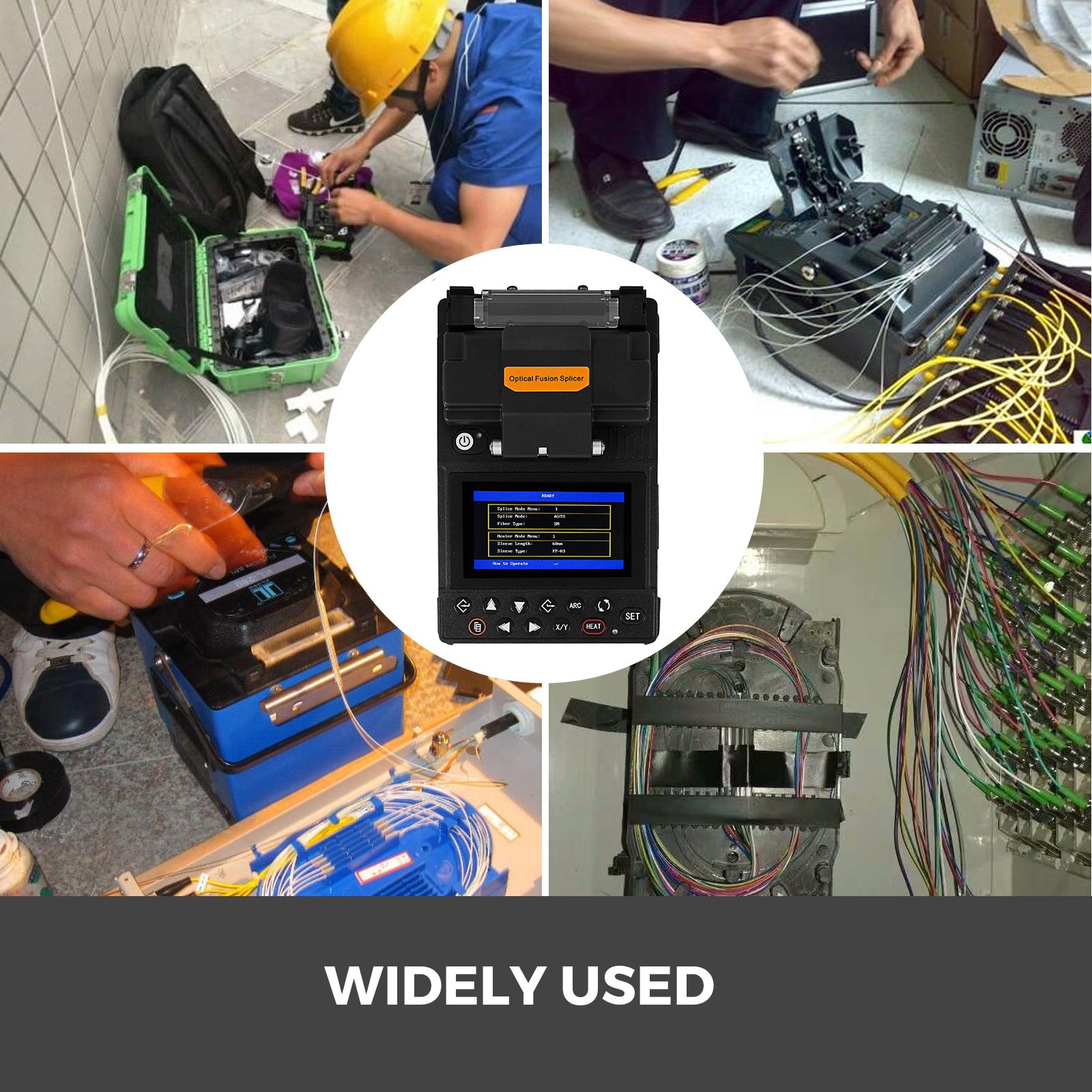 Handheld Automatisches Glasfaser Spleißgerät Automatisch Schweißen Bedienung
