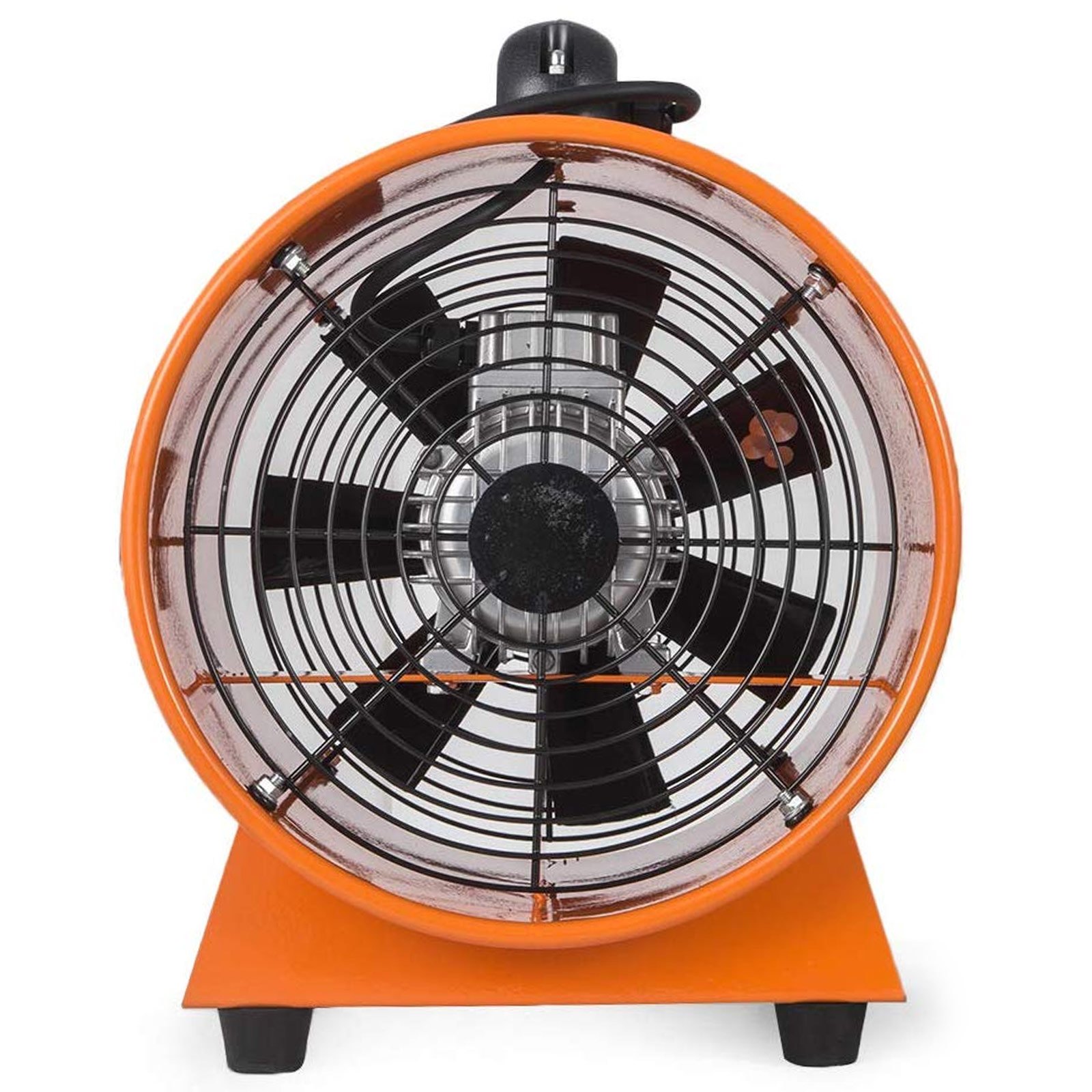 VEVOR Baulüfter 520 W Axialventilator, 2800 U / min Axialgebläse, 300 mm Durchmesser Windmaschine mit 10 Meter PVC Schlauch, 3900 m3 / h Durchfluss Industrieventilator für Kühlung, Lüftung & Trocknung