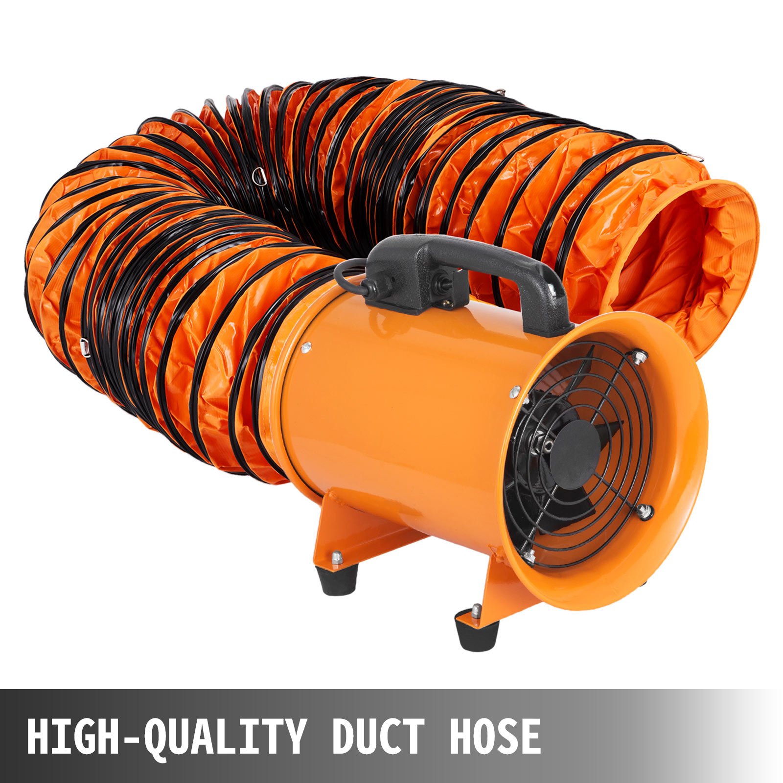200mm Baugebläse Mit Warmluftschlauch 5m Schlauch Belüftung Gebläse Lüfter