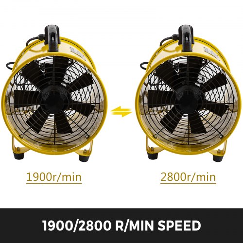 VEVOR Bauventilator 367 W AC Motor Baugebläse