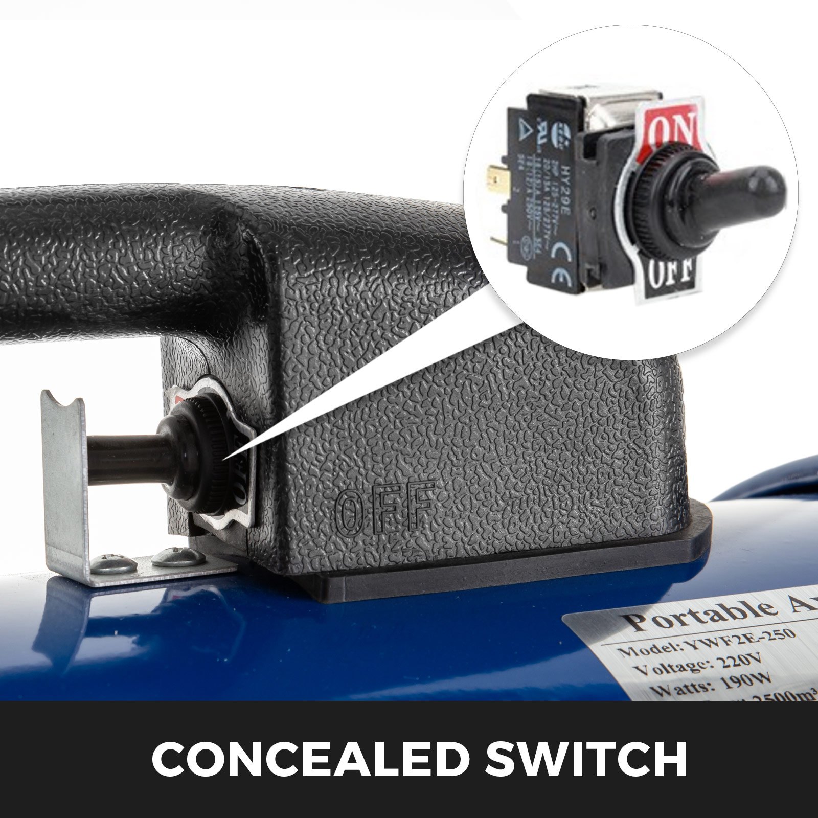 Zylinderlüfter Belüftungsgebläse 10 Zoll Für Fabriken Keller Werften Bauernhöfe