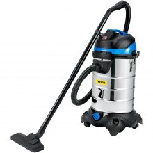 VEVOR Industriestaubsauger 30 L Staubvolumen, Bodenstaubsauger 1200 W Nass- & Trockensauger, 2 Filter Mehrzwecksauger mit Stoffbeutel, Gewerbesauger, 7 kg Staubsauger für die Reinigung großer Flächen