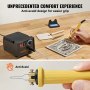 VEVOR Professionelles Holzbrenner Werkzeug Brandmalerei, Brandmalerei-Set Holzbrennwerkzeug Digital Display, Brandmalgerät Pyrography Machine Set, Brandmalstation inkl. 23 Drahtspitzen Brandmalkolben