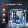 VEVOR Industrieller Wasserkühler, KH-6000, 200 W industrielles Wasserkühler-Kühlsystem mit Kompressor, 12 l Wassertankkapazität, 7,8 l/min max. Durchflussrate, für Kühlmaschine für CO2-Lasergravurmaschinen