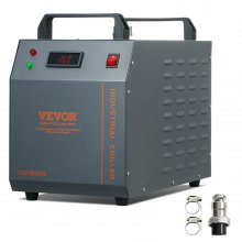 VEVOR Industrieller Wasserkühler, CW-3000, 80 W luftgekühltes industrielles Wasserkühler-Kühlsystem mit 12 L Wassertankkapazität, 12 L/min max. Durchflussrate, für Kühlmaschine für Lasergravurmaschine