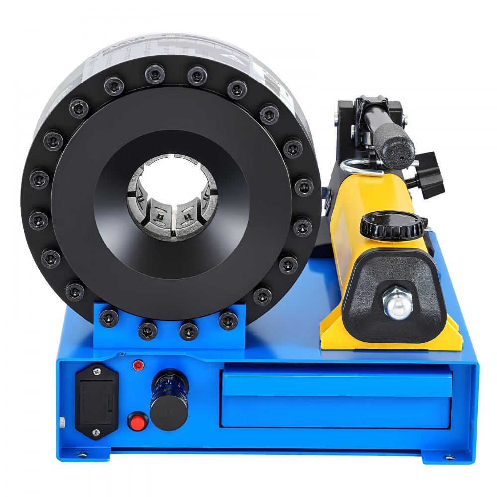 VEVOR Schlauch Crimper, Schlauch-Crimpwerkzeug mit 8 Matrizen & einem Crimpbereich von 6 bis 28 mm, für Niederdruck- & Hochdruck-Ölleitungen, Gas-/Wasser-/Klimaanlagenschläuche & Kabelverbindungen