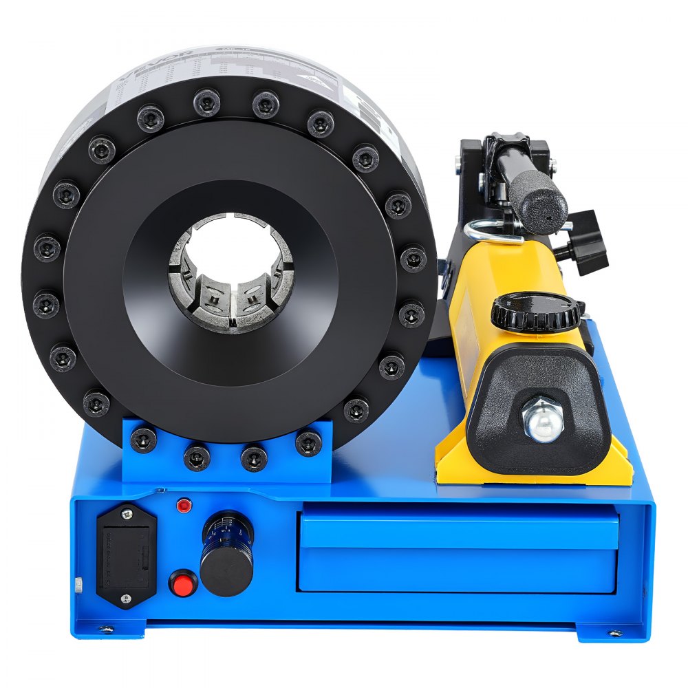 VEVOR Schlauch Crimper, Schlauch-Crimpwerkzeug mit 8 Matrizen & einem Crimpbereich von 6 bis 28 mm, für Niederdruck- & Hochdruck-Ölleitungen, Gas-/Wasser-/Klimaanlagenschläuche & Kabelverbindungen