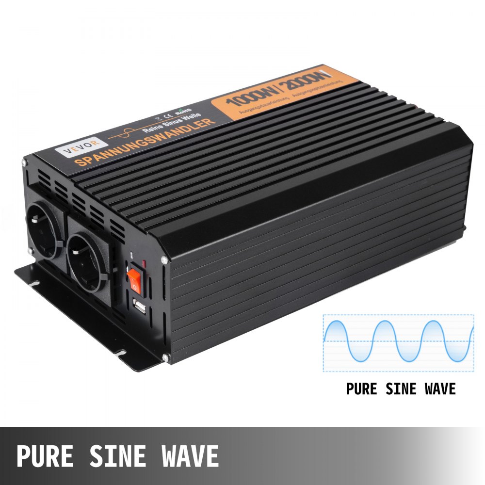 Spannungswandler 1000 2000 Watt 12v 230v Wechselrichter Softstart Ce Neu