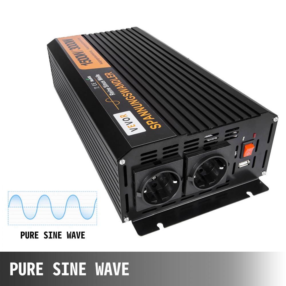 1500w 3000 Watt 12v 230v Reiner Sinus Wechselrichter Spannungswandler Inverter