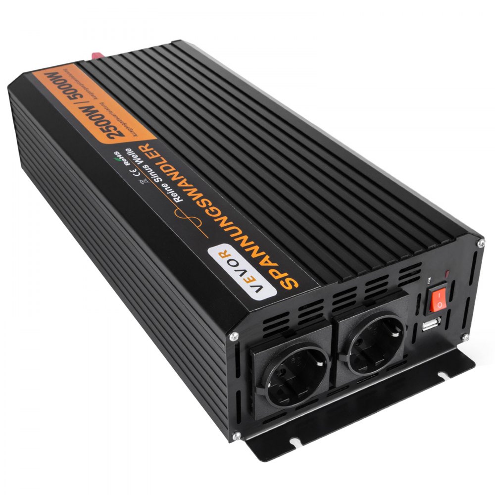 2500w 5000 Watt 12v 230v Reiner Sinus Wechselrichter Spannungswandler Inverter