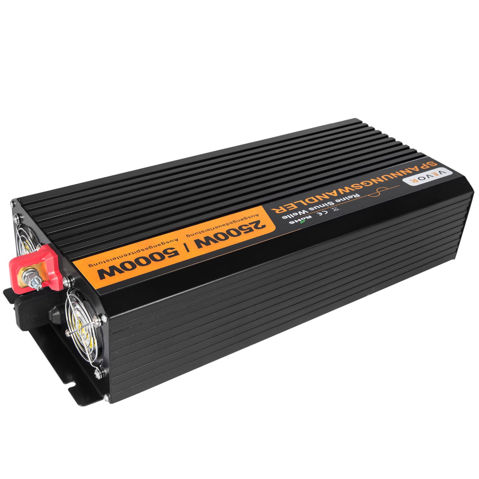 PURE SINE WAVE Power Inverter 5000W Peak 12V DC-220V AC Off Grid Office Remote