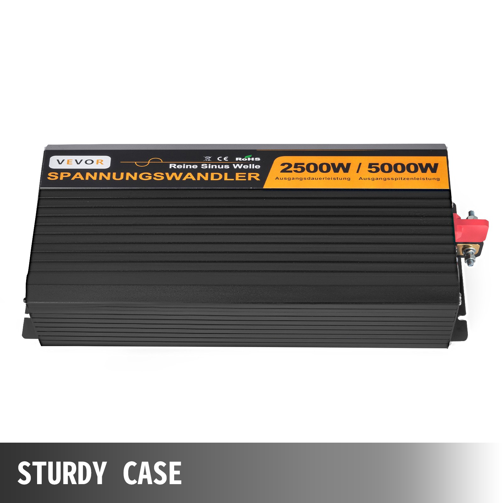 PURE SINE WAVE Power Inverter 5000W Peak 12V DC-220V AC Off Grid Office Remote