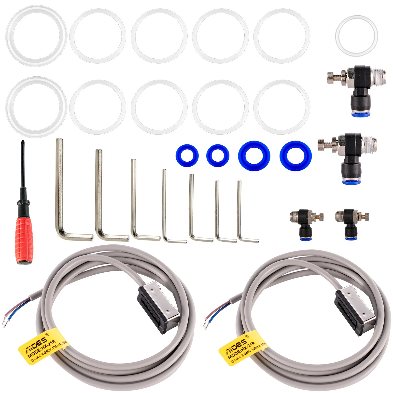 Vevor Pneumatische-abfüllmaschine 50l Halbauto 50-500ml Trichter Doppeldüse