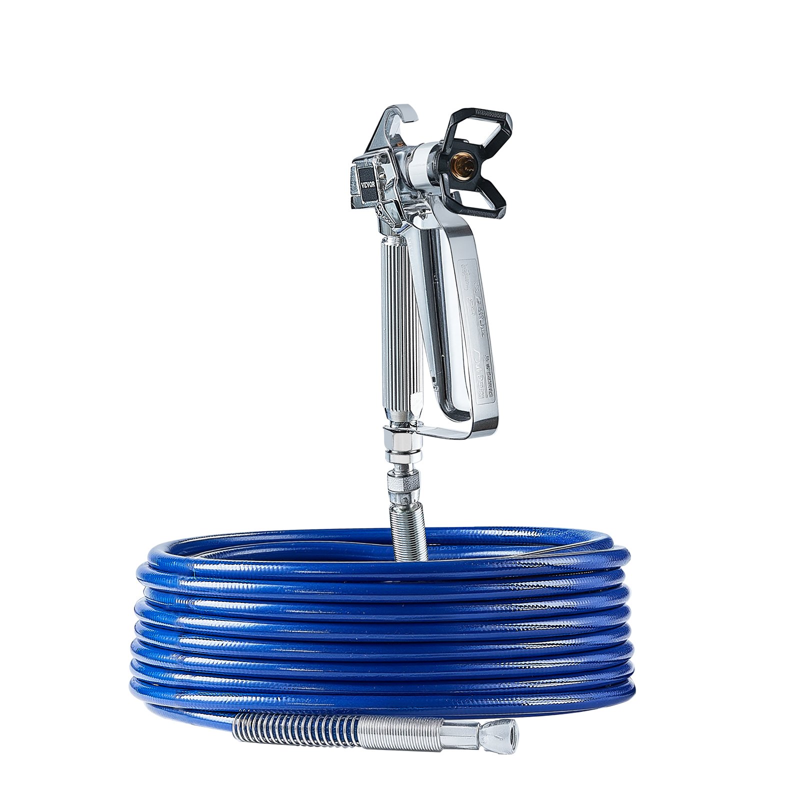 VEVOR Airless Farbspritzpistole und Schlauch Set, 3600 PSI Farbspritzschlauch-Set mit 5 Spitzen, 211, 315, 417, 517, 623, Airless-Spritzpistolen-Set mit Filtern, Schlauch und Verlängerungsstangen