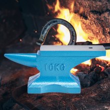 VEVOR Schmiede Amboss 60 kg Schmiede Zubehör Amboss Werkzeuge geschmiedeter Stahl mit rundem und quadratischem Loch robust