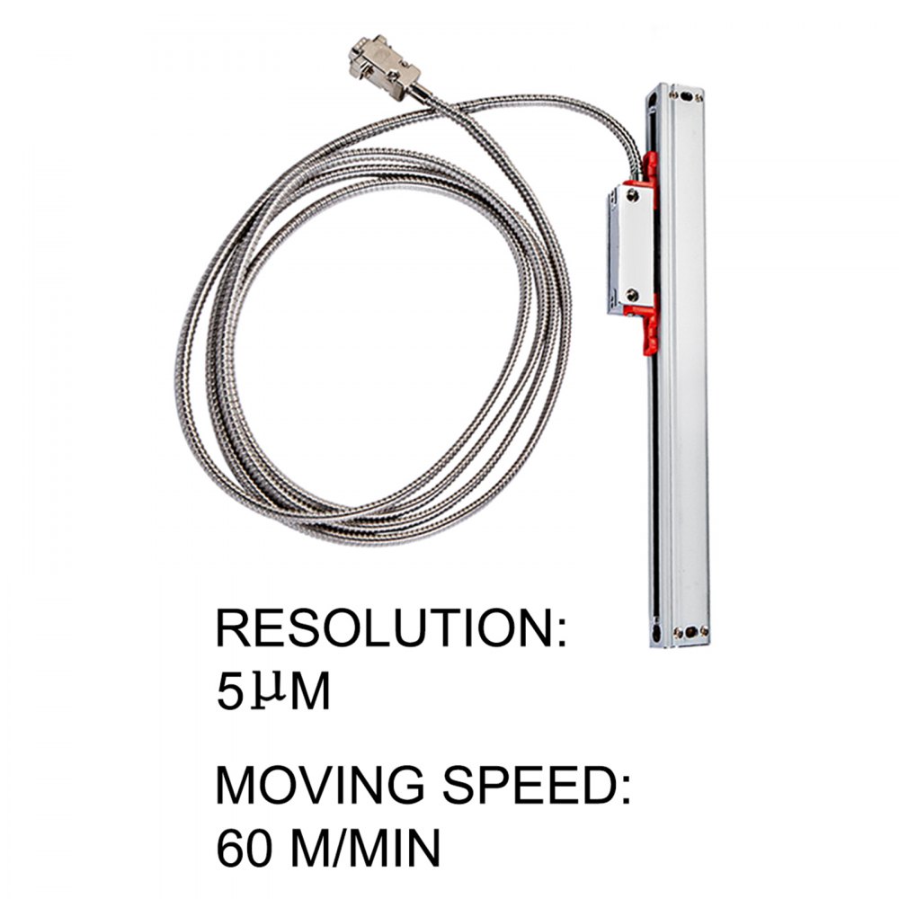 Vevor 120 Mm K3 Linear Skala Drehen-fräsen Maschine Bohren Linear Scale 3m Kabel