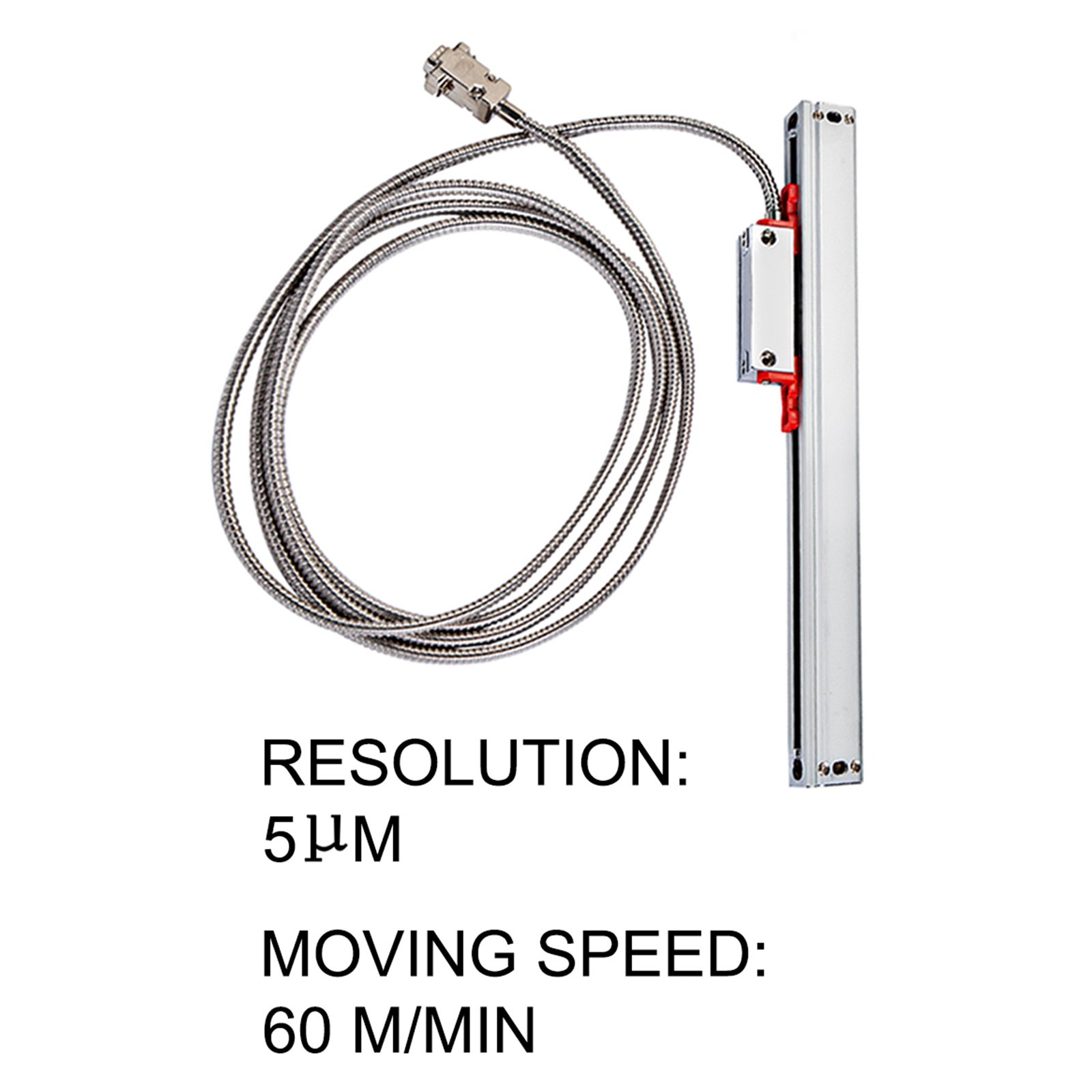 Vevor 120 Mm K3 Linear Skala Drehen-fräsen Maschine Bohren Linear Scale 3m Kabel