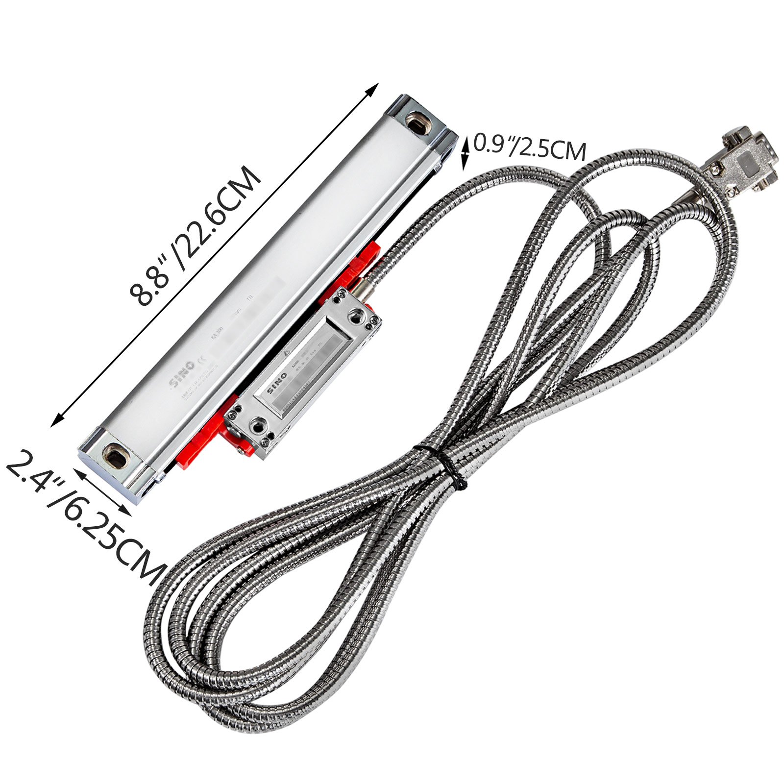 Vevor 120 Mm K3 Linear Skala Drehen-fräsen Maschine Bohren Linear Scale 3m Kabel