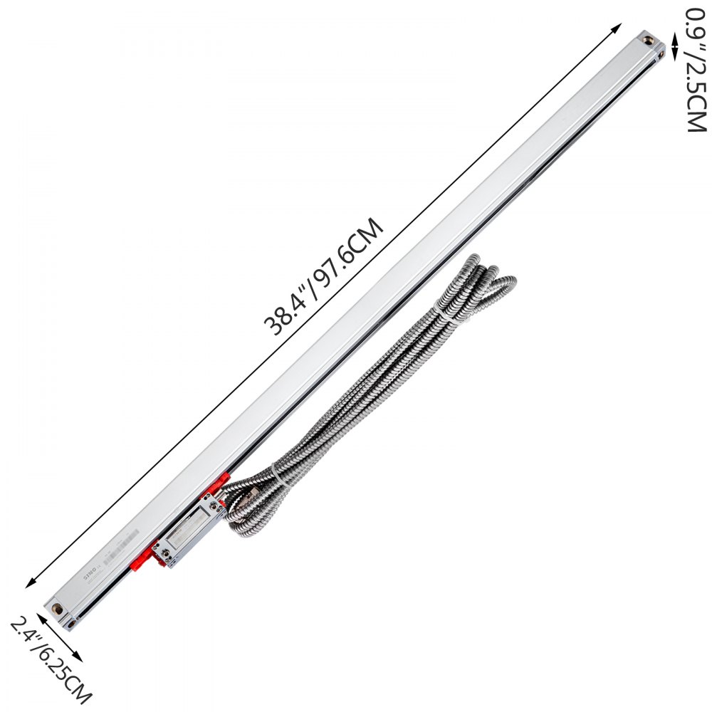 Vevor 870 Mm K3 Linear Skala Drehen-fräsen Maschine Bohren Linear Scale 3m Kabel