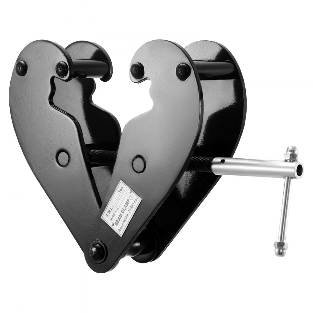 VEVOR 11000LBS Trägerklemme L-Stahlträger 5Ton Trägerklammer für L-Stahlträger Schwarz