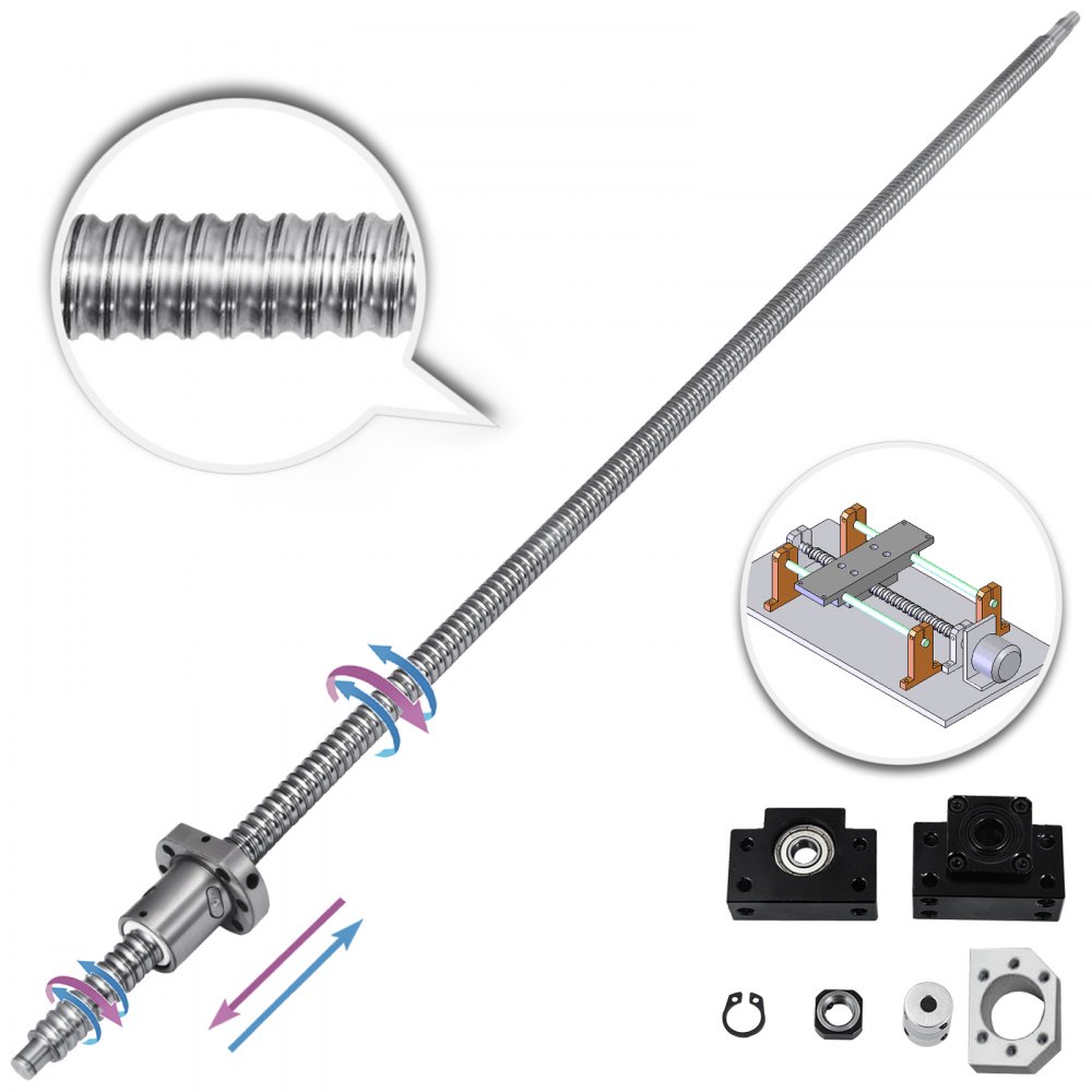 Rm1605-1000 Sfu1605 Kugelumlaufspindel+bf/bk12 Linear Guide Qualität C7 Standard