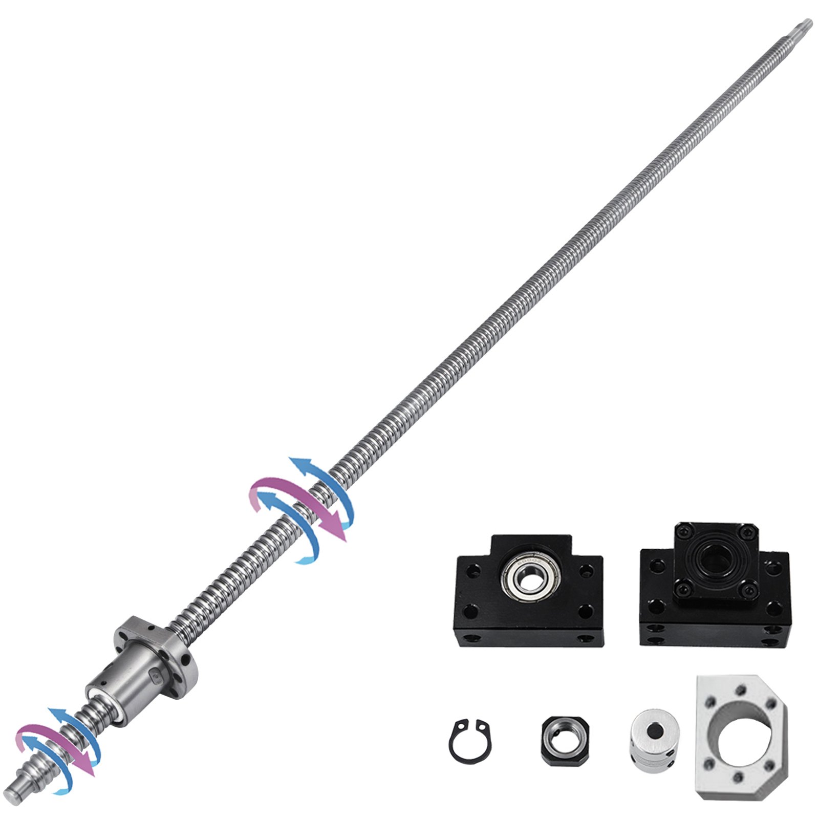 1 RM1605-900 SFU1605 Spielfeste Kugelumlaufspindel Robuste Werkzeugmaschine BK12 BELIEBT