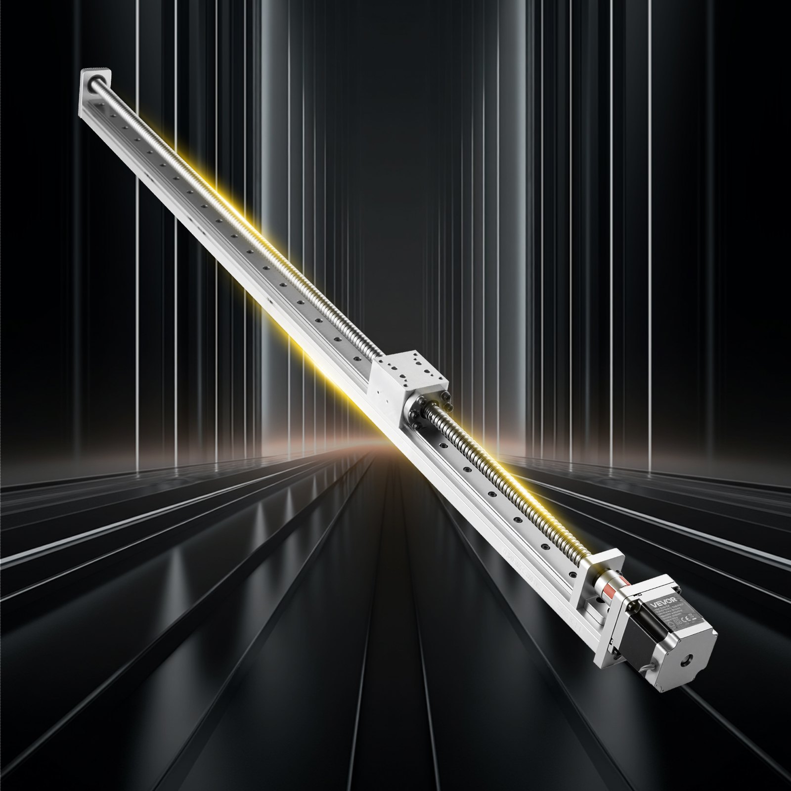 VEVOR Linearführung, 1000 mm Hub, Kugelgewindetrieb, CNC-Linearführungs-Tischantrieb, motorisierter Nema 23 Schrittmotor, hohe Präzision, für Graviermaschinen, CNC-Fräsmaschinen und 3D-Drucker