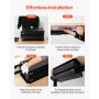 VEVOR 16" Wide Under Desk Drawer Slide Out, Under Desk Mounted Pull-out Drawer Attachment, Hidden Desktop 2 Layer Storage Organizer, Under Table Pencil Drawer for Home Sit Stand Workstation, 18x9x8 in