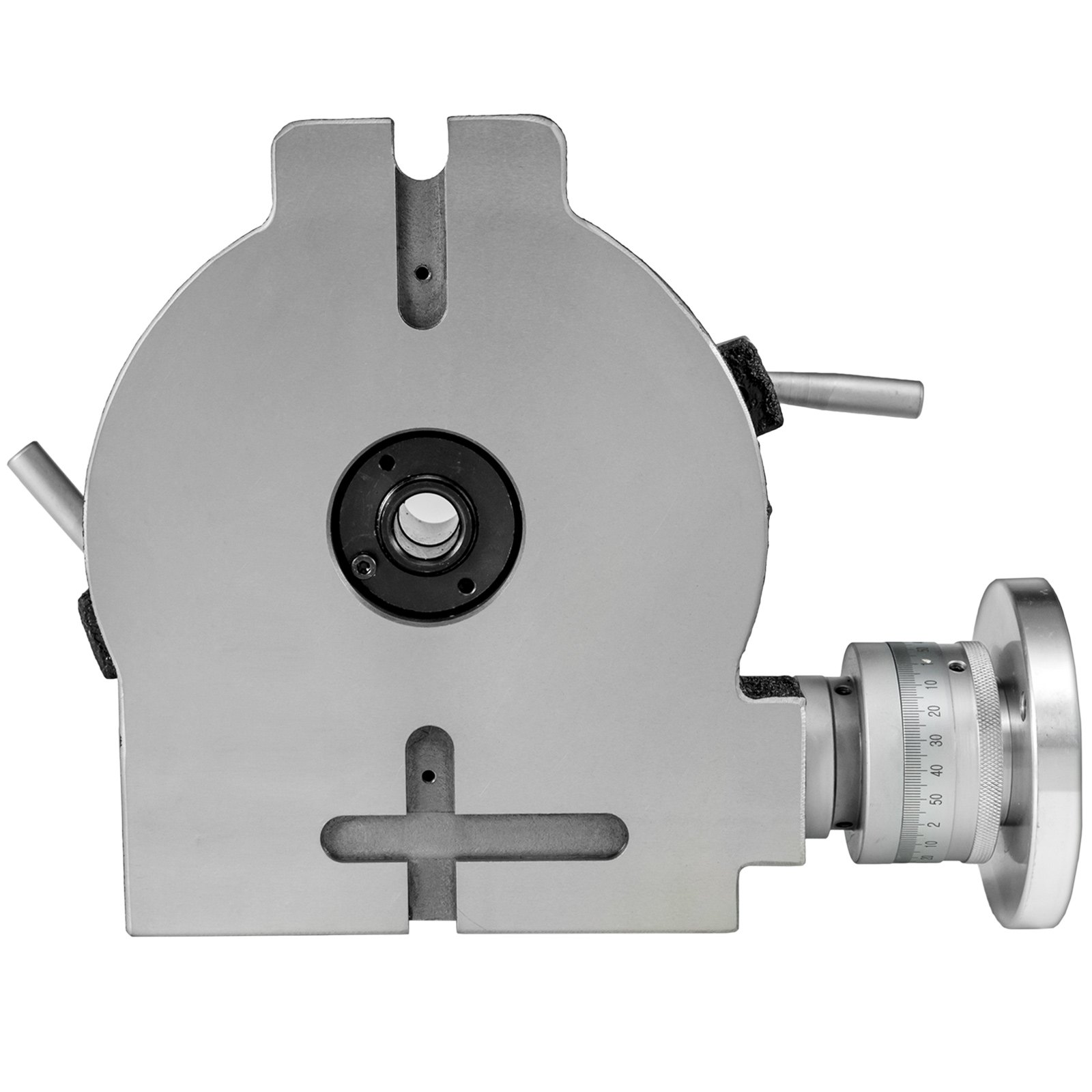 VEVOR Teilapparat Rundtisch 200mm Rundteiltisch Horizontal Vertikal Teilkopf Teilapparat schwenkbar zum Fräsen und Bohren