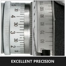 VEVOR Teilapparat Rundtisch 100mm Rundteiltisch Horizontal Vertikal Teilkopf Teilapparat schwenkbar zum Fräsen und Bohren