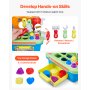 VEVOR Musikalisches Werkbank-Spielzeug, Geräusche & Lichter, Lernwerkbank für Kinder ab 2 Jahren, Motorikspielzeug, Baby-Rollenspiel-Werkzeugset, Aktivitäten zum Sortieren von Formen für Kleinkinder