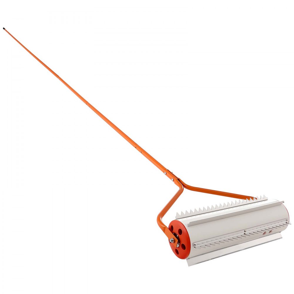 VEVOR Teichrechen 6,09 m, See- & Teich-Unkrautwalze zur Unkrautentfernung, Schlammfräse, Wurzeln & Schlammablagerungen, 6 Vormontierte Edelstahlklingen, 6 Aluminiumgriffe