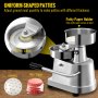 VEVOR Burgerpresse Edelstahl mit Durchmesser von 150mm Burger Patti Presse Burger former kommerziell Hamburger Presse einfach zu bedienen und reinigen