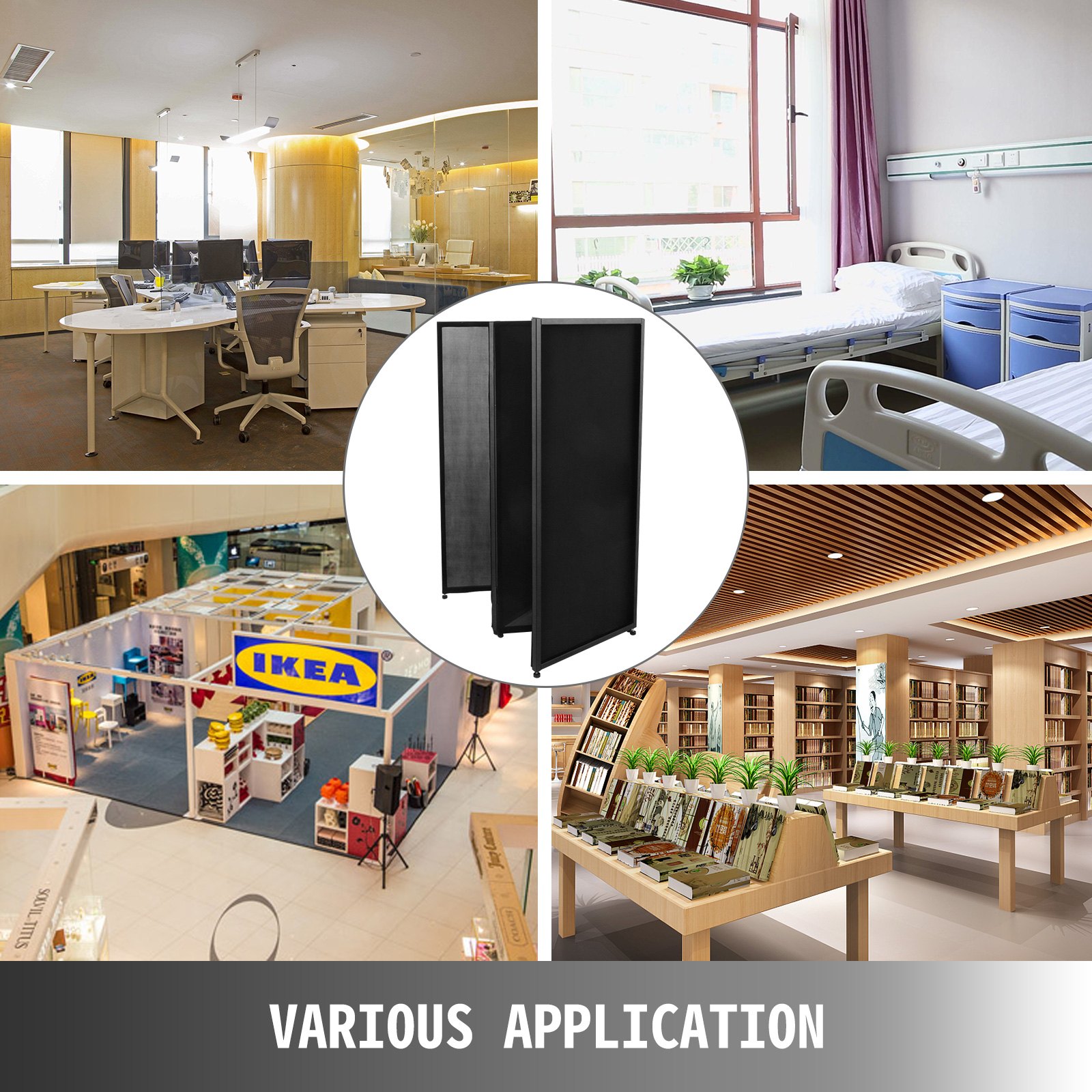 DJ-Event-Fassade Weiß + Schwarz Scrim Metallrahmen Booth W/Travel Bag Case Stabil